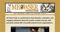 Desktop Screenshot of meowserproductions.com